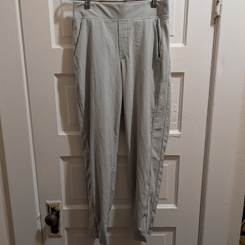 Athleta Striped Green Joggers